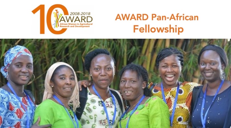 AWARD Pan African Fellowship Program 2019 for Women Scientists (Fully-funded)