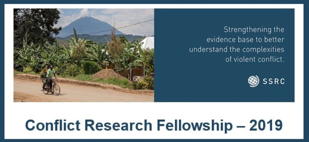 Social Science Research Study Council (SSRC) Dispute Research Study Fellowship 2019