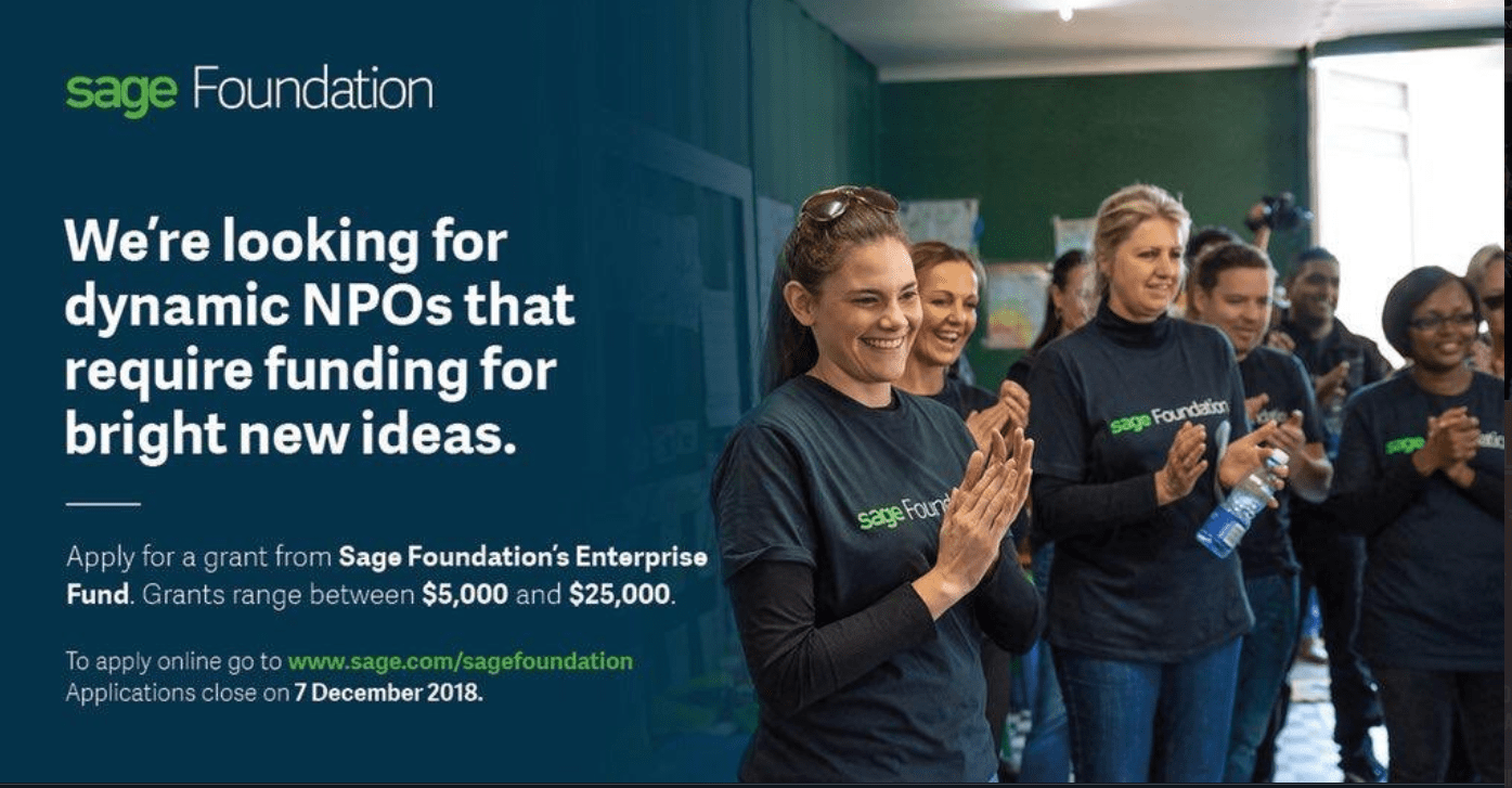 Sage Basis’s Enterprise Fund 2019 for non-profits worldwide ($500,000 in grants)