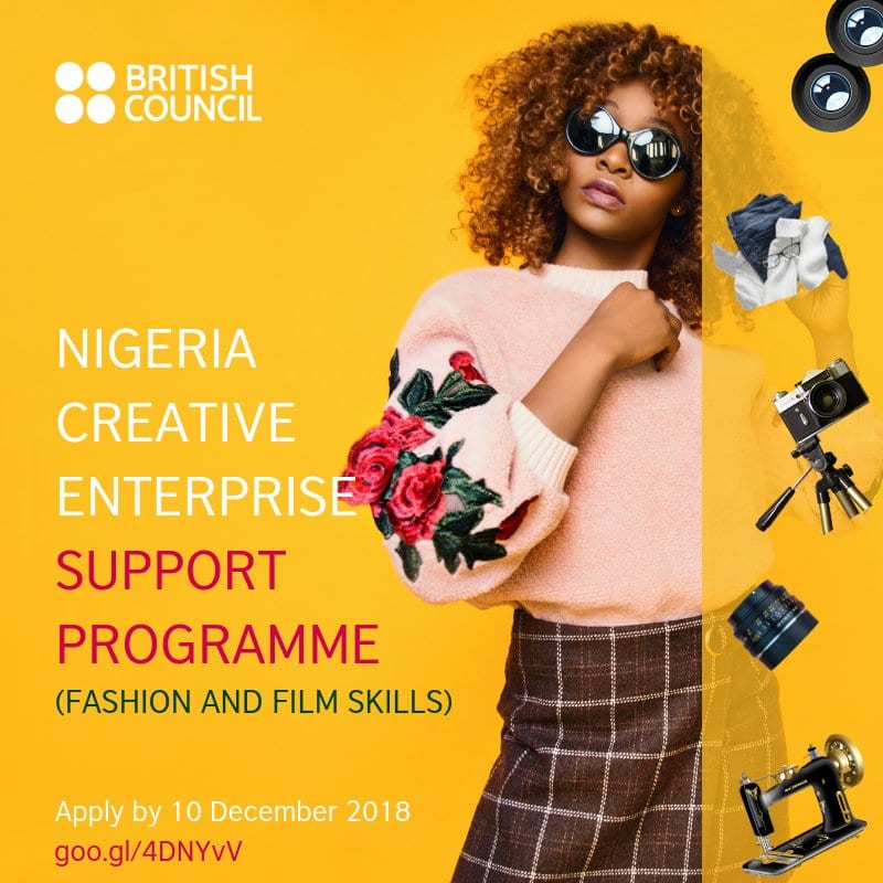 British Council Nigeria Creative Business Program 2018 (Business Assistance) for young Nigerian Creatives