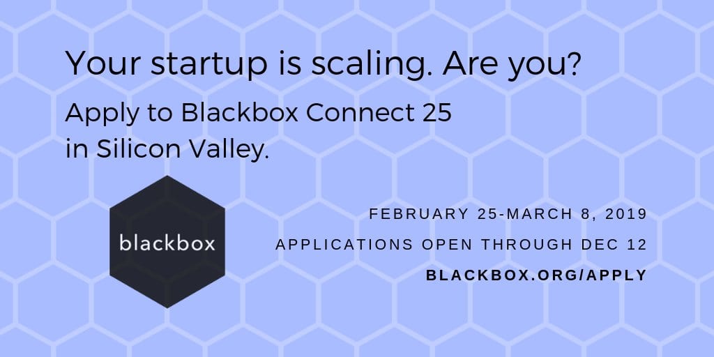 Blackbox Link 25 Program 2019 for International Start-up Creators (Google for Startups Scholarships Available)