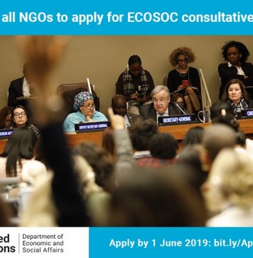 Calling all NGOs to request United Nations ECOSOC Consultative Status 2019