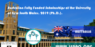 Australian Totally Moneyed Scholarships at the University of New South Wales, 2019