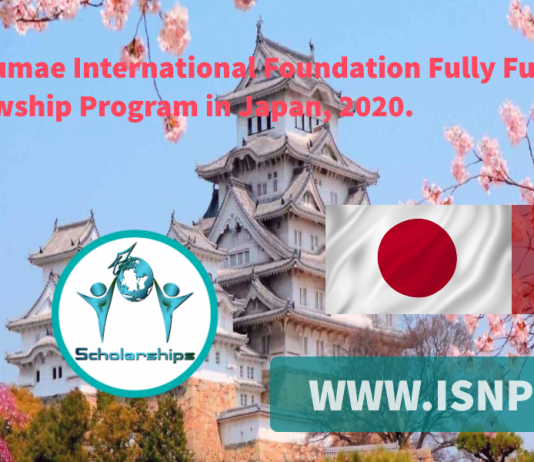 Matsumae International Structure Completely Moneyed Fellowship Program in Japan, 2020