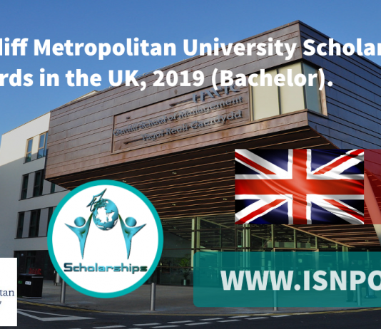 Cardiff Metropolitan University Scholarship Awards in UK, 2019