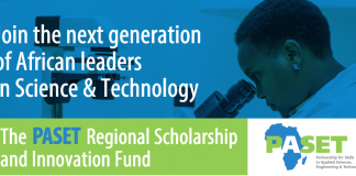 PASET Regional Scholarship & & Development Fund 2019/2020 for PhD Scholars from Sub-Saharan Africa (Moneyed)