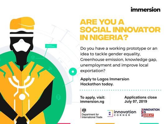 The UK Federal government’s Department for International Trade (DIT) Lagos Immersion 2019 for Social Innovators