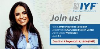 Sign Up With the International Youth Federation as a Communications Professional