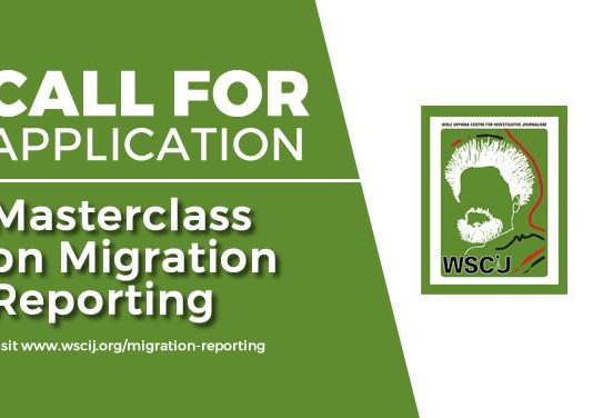 The Wole Soyinka Centre for Investigative Journalism (WSCIJ) 2019 Masterclass on Migration Reporting