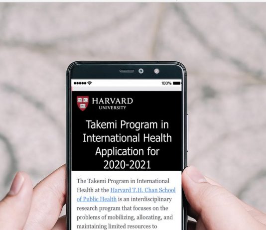 Takemi Fellowship 2020/2021 at the Harvard T.H. Chan School (Financing readily available)