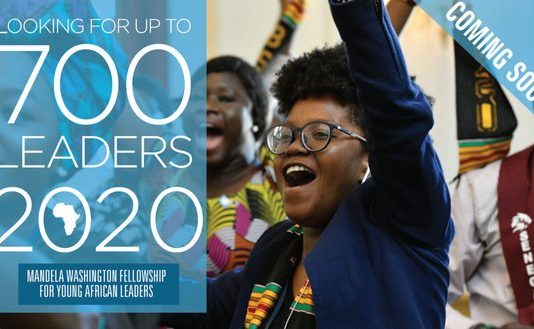 YALI 2020 Mandela Washington Fellowship for Young African Leaders (Totally Moneyed to the United States of America)