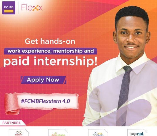 First City Monolith Bank Paid Internship Program #FCMBFlexxtern 2019 for young Nigerians