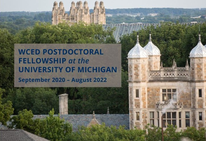 Weiser Center for Emerging Democracies Postdoctoral Fellowship 2020-2022 at University of Michigan (wage of $50,000)