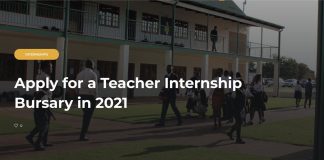 SAMSTIP Teacher Internship Bursary Program 2020/2021 for young South Africans