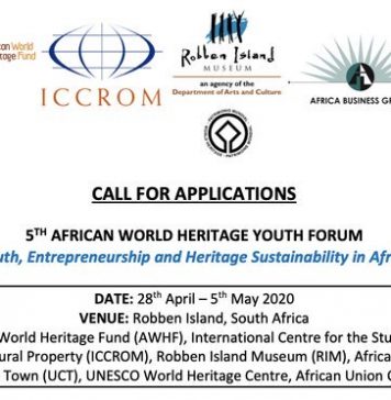5th African World Heritage Regional Youth Forum 2020 for young Africans (Fully Funded to South Africa)