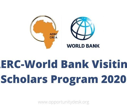 AERC-World Bank Visiting Scholars Programme 2020