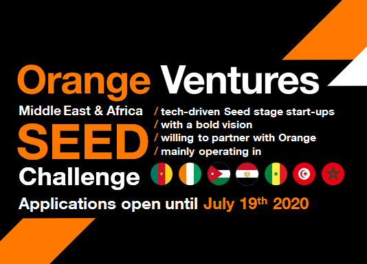 Orange Ventures MEA Seed Challenge 2020 for Entrepreneurs in the Middle East and Africa (€500,000)