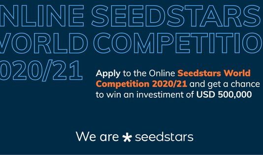 Online Seedstars World Competition 2020/21 for early-stage startups ($500,000 USD in equity investment)