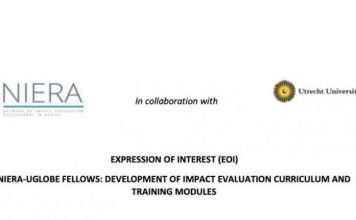 The Network of Impact Evaluation Researchers Africa (NIERA)-UGlobe Fellowship 2020 for Researchers in East Africa.