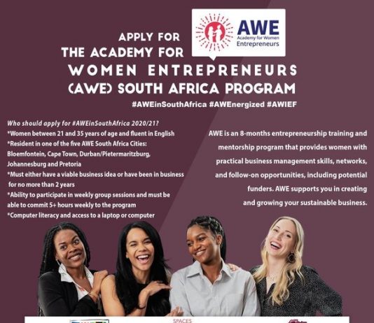 The Academy for Women Entrepreneurs (AWE) South Africa Program 2020