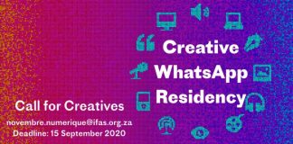 French Institute of South Africa (IFAS) Creative WhatsApp Residency 2020