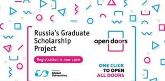 Open Doors: Russian Scholarship Project 2020/2021 for International Master’s & PhD Students