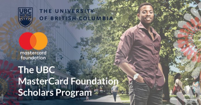 Mastercard Foundation Scholars Program 2021/2022 at the University of British Columbia (Fully-funded)