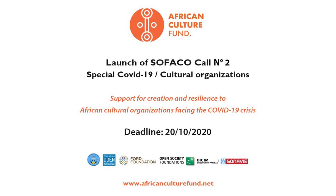 African Culture Fund SOFACO Grant 2020 for Cultural Organizations in Africa – Batch 2 (up to $5,000)