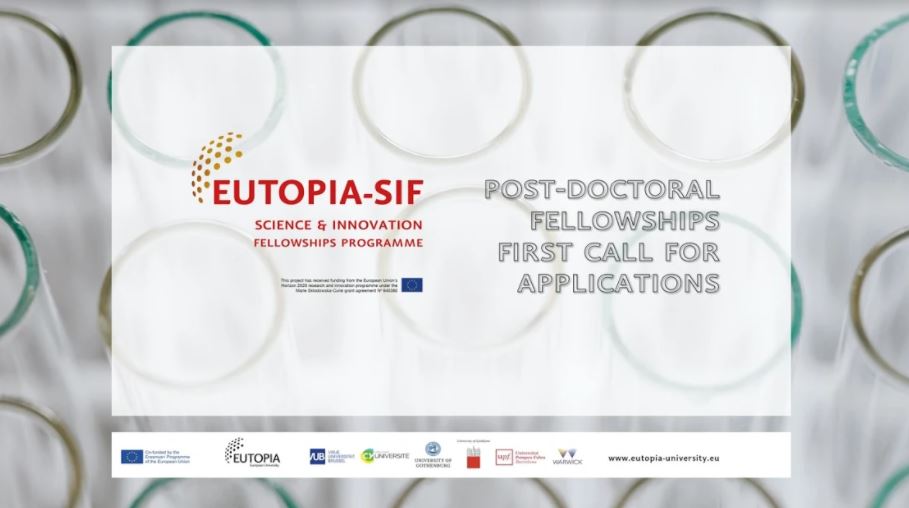 EUTOPIA Science and Innovation Fellowship Programme 2020-2021 (Funded)