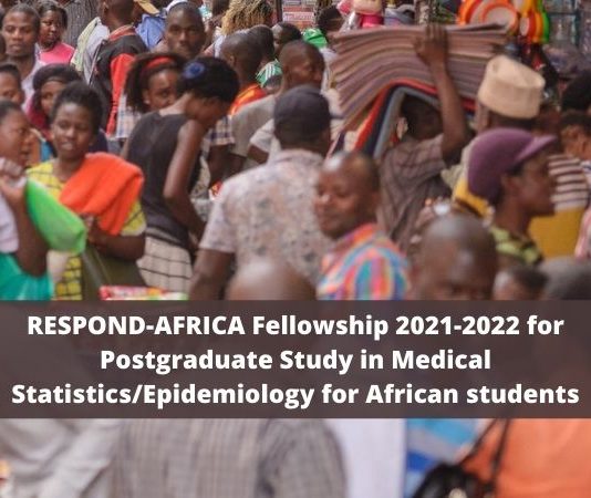 RESPOND-AFRICA Fellowship 2021-2022 for Postgraduate Study in Medical Statistics/Epidemiology for African students