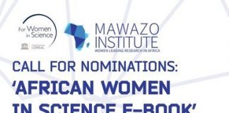 The Mawazo Institute Call for Nominations: African Women in Science E-Book 2021.