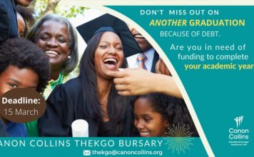 Canon Collins Thekgo Bursary Programme 2021 for Africans