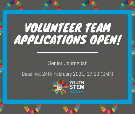 Join the Youth STEM Matters Team as Senior Journalist