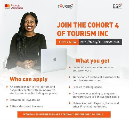 ESP Partners (ESP) Tourism Inc incubator 2021 for tourism and hospitality businesses in Rwanda