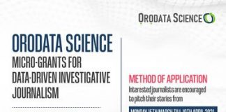 Orodata Science Micro-Grants For Data-Driven Investigative Journalism 2021.