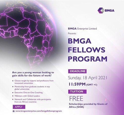The BMGA Fellows Program 2021 for young African Women.
