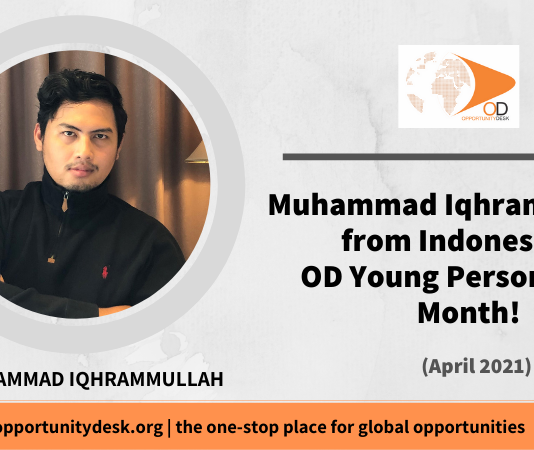 Muhammad Iqhrammullah from Indonesia is OD Young Person of the Month for April 2021!