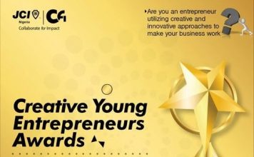Junior Chamber International (JCI) Nigeria Creative Young Entrepreneurs Award 2021
