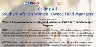 The Women Empowerment Mentoring and Incubation (“WE>MI”) Fund Manager Program 2021 for South African Women-Owned Fund Managers.