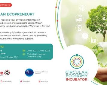 WomHub Circular Economy Incubator Program 2021 for South African women entrepreneurs.