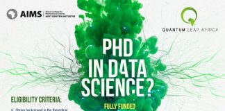 AIMS PhD in Data Science 2021 for Emerging African Scientists (Fully-funded)