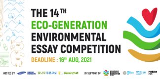 14th Tunza Eco-generation Environmental Essay Competition 2021
