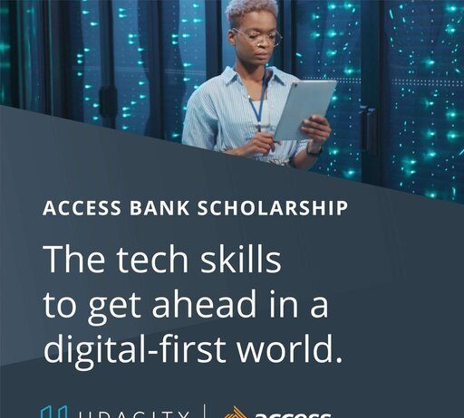 Udacity/Access Bank Advance Africa Scholarship Program 2021 for young Africans.