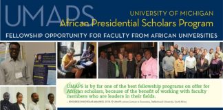 University of Michigan African Presidential Scholars (UMAPS) Program 2022/2023 (Fully-funded)