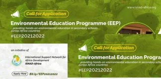 International Support Network for African Development (ISNAD) Environmental Education Programme (EEP) 2021