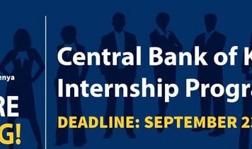 Central Bank of Kenya (CBK) Internship Programme 2021 for young Kenyan graduates.