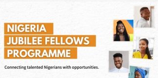 Nigeria Jubilee Fellows Programme (NJFP) for young Nigerian graduates.