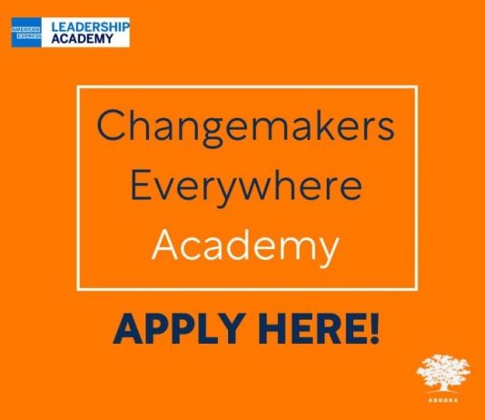 The Ashoka Changemakers Everywhere Academy Program for Young Social Entrepreneurs.