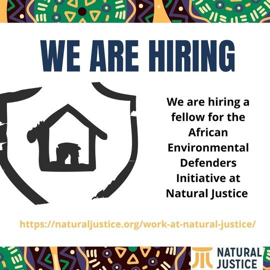 Natural Justice African Environmental Defenders Fellowship