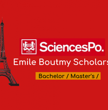 Émile Boutmy Scholarship 2022 for Undergraduate & Masters Study at Sciences Po